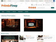 Tablet Screenshot of premio.finep.gov.br