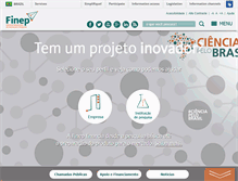Tablet Screenshot of finep.gov.br